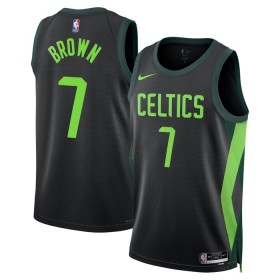 Dres Boston Celtics Jaylen Brown Nike 2024-25 City Edition Crno Swingman